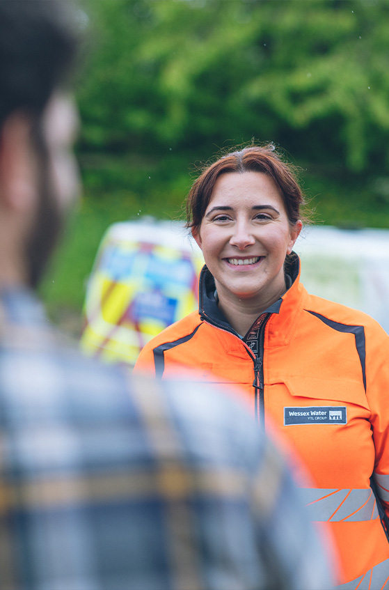 Wessex Water Customer Inspector smiling